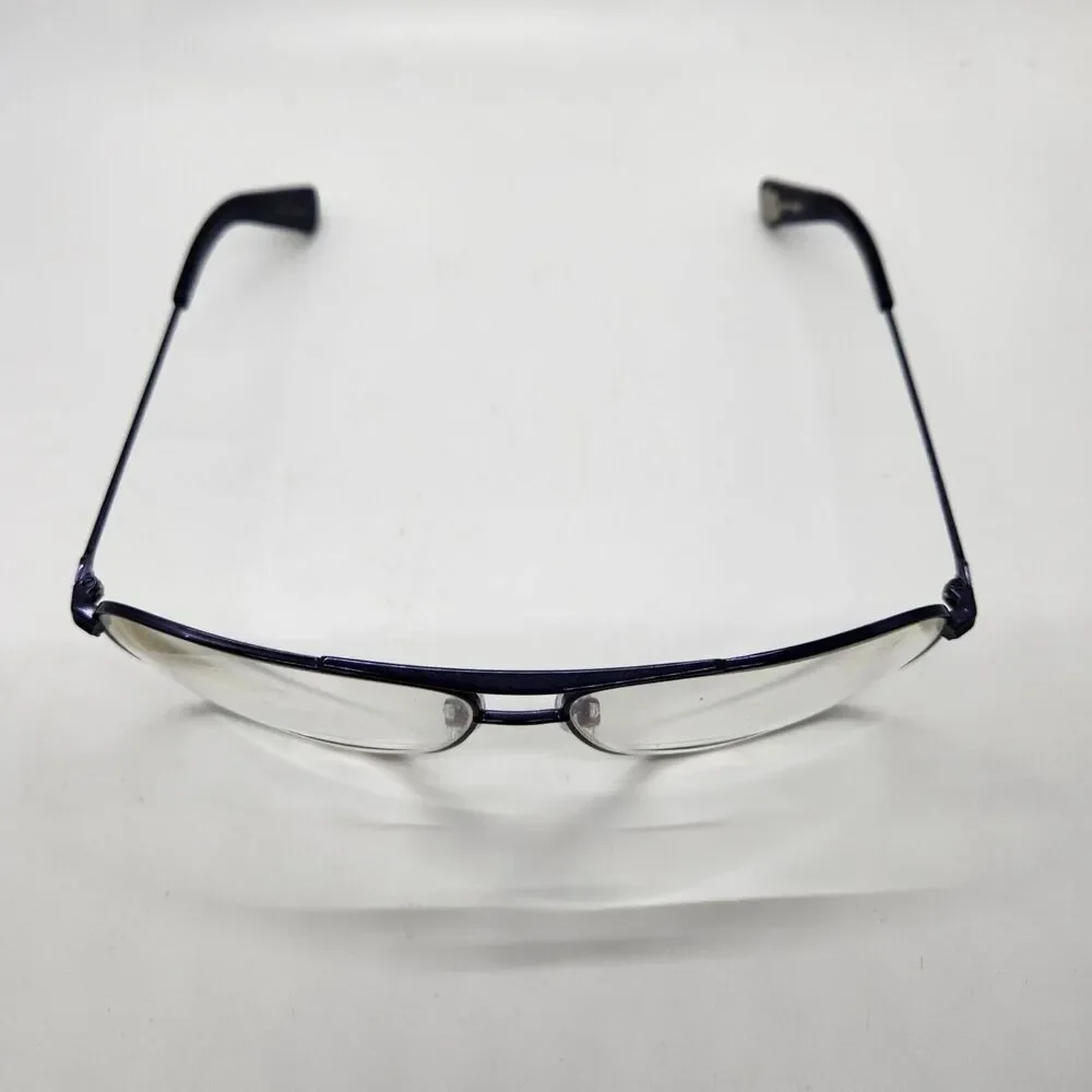Vintage Paul Smith Eyeglasses Navy Metal 63-14-35 PS-835‎ Wide Mens Large Retro